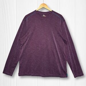 EUC Tommy Bahama Tencel Blend Textured Long Sleeve Shirt Mens Large Purple